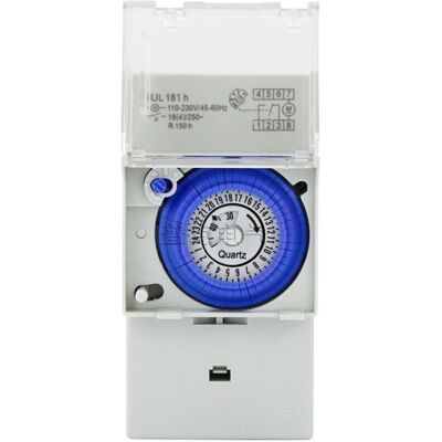 OEM Sul181h Minuterie Mécanique 220v 16a Quartz Motor Drive Din Rail Mount 24hr 8 Réglages - Publicité OEM Sul181h Minuterie Mécanique 220v 16a Quartz Motor Drive Din Rail Mount 24hr 8 Réglages - Publicité