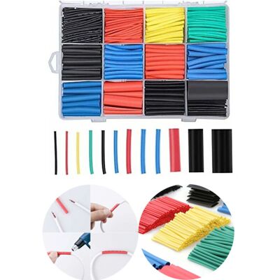 Andiamo Gaine Thermorétractable 750 Pièces. Tube De Câble Thermorétractable À Isolation Électrique. Rapport De Rétrécissement 2: 1. 5 Couleurs. 12 Tailles - Publicité Andiamo Gaine Thermorétractable 750 Pièces. Tube De Câble Thermorétractable À Isolation Électrique. Rapport De Rétrécissement 2: 1. 5 Couleurs. 12 Tailles - Publicité