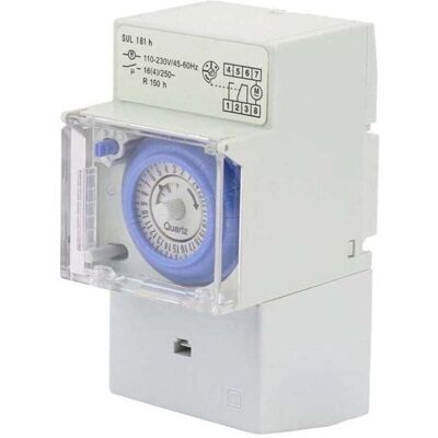 OEM Horloge Modulaire, 110-230v Sul181h Interrupteur À Minuterie, Horloge Modulaire Pour Chauffe Eau, Minuterie Mécanique Étanche Programmable 24h, Pour Éclairage Équipement Électrique De Domestique-crezu - Publicité OEM Horloge Modulaire, 110-230v Sul181h Interrupteur À Minuterie, Horloge Modulaire Pour Chauffe Eau, Minuterie Mécanique Étanche Programmable 24h, Pour Éclairage Équipement Électrique De Domestique-crezu - Publicité