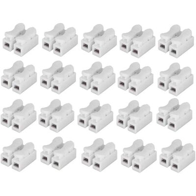 ANGEL CERDA 20pcs Ch2 Connecteur Ressort Rapide, Bornier Connexion Rapide, Connecteur Fils Printemps, Connecteur Ressort Serre-fils - Publicité ANGEL CERDA 20pcs Ch2 Connecteur Ressort Rapide, Bornier Connexion Rapide, Connecteur Fils Printemps, Connecteur Ressort Serre-fils - Publicité