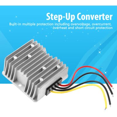 ABYSSE Convertisseur 12 V À 24 V, Convertisseur 12 V À 24 V 15 A 360 W Avec Fusible, Connecteur Rapide Étanche, Convertisseur Dc Boost Pour Voiturettes De Golf, Éclairage Led, Voitures - Publicité ABYSSE Convertisseur 12 V À 24 V, Convertisseur 12 V À 24 V 15 A 360 W Avec Fusible, Connecteur Rapide Étanche, Convertisseur Dc Boost Pour Voiturettes De Golf, Éclairage Led, Voitures - Publicité