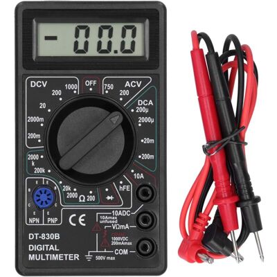 OEM Multimètre Numérique, Multimètre Numérique Lcd Portable Multifonctionnel Dt-830b, Ampèremètre Volt Ohm Testeur Voltmètre Ohmmètre Mètre-dou - Publicité OEM Multimètre Numérique, Multimètre Numérique Lcd Portable Multifonctionnel Dt-830b, Ampèremètre Volt Ohm Testeur Voltmètre Ohmmètre Mètre-dou - Publicité