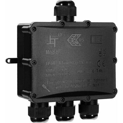 OEM Boîte De Dérivation Résistant À L'Eau Ip68 Pour Usage Extérieur - 4 Voies Grande Capacité Câble, Xu, Connecteur Jonction Électrique Câbles Ø 4 14mm, Matériau Abs Pvc --crezuo - Publicité OEM Boîte De Dérivation Résistant À L'Eau Ip68 Pour Usage Extérieur - 4 Voies Grande Capacité Câble, Xu, Connecteur Jonction Électrique Câbles Ø 4 14mm, Matériau Abs Pvc --crezuo - Publicité