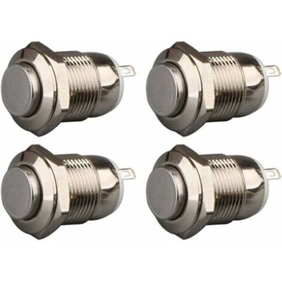 OEM 4pcs 12mm 3a 12v/24v/125v/250v Ac Autobloquant Interrupteur Bouton Poussoir Étanche En Acier Inoxydable On Off Bouton-poussoir Interrupteur(tête Haute) - Publicité OEM 4pcs 12mm 3a 12v/24v/125v/250v Ac Autobloquant Interrupteur Bouton Poussoir Étanche En Acier Inoxydable On Off Bouton-poussoir Interrupteur(tête Haute) - Publicité
