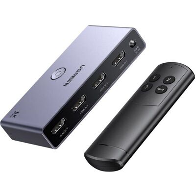 Commutateur Hdmi - Ugreen - 15604 - 3 Entrées 1 Sortie - Hdmi 2.1 - 8k@60hz - Publicité Commutateur Hdmi - Ugreen - 15604 - 3 Entrées 1 Sortie - Hdmi 2.1 - 8k@60hz - Publicité