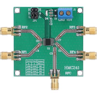 WEYTOLL Module De Commutation Rf 1 Pôle Dc‑3,5 Ghz, Accessoire De Carte De Commutation De Bande Sans Fil À 4 Jets Hmc241 - Publicité WEYTOLL Module De Commutation Rf 1 Pôle Dc‑3,5 Ghz, Accessoire De Carte De Commutation De Bande Sans Fil À 4 Jets Hmc241 - Publicité