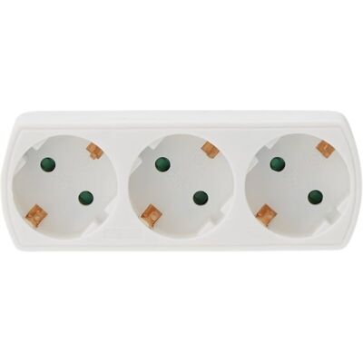 OEM Adaptateur 3 Voies Prise Terre 250 A Sécurité Améliorée Utilisation Pour 3 Appareils Multiprise Fine Plate Blanc - Publicité OEM Adaptateur 3 Voies Prise Terre 250 A Sécurité Améliorée Utilisation Pour 3 Appareils Multiprise Fine Plate Blanc - Publicité