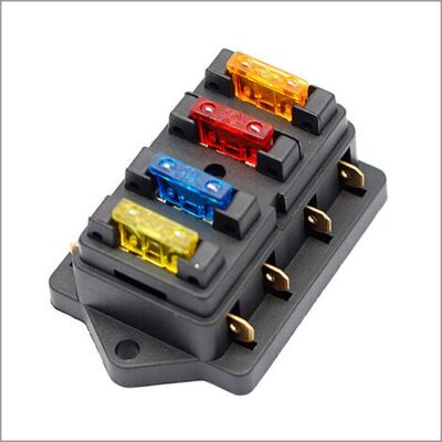 ABYSSE Boîte À Fusibles 4 Voies Standard 12v 24v 32v Avec 6 Fusibles 3a À 30a Protection Circuits Bateau, Camping, Voiture Installation Facile - Publicité ABYSSE Boîte À Fusibles 4 Voies Standard 12v 24v 32v Avec 6 Fusibles 3a À 30a Protection Circuits Bateau, Camping, Voiture Installation Facile - Publicité