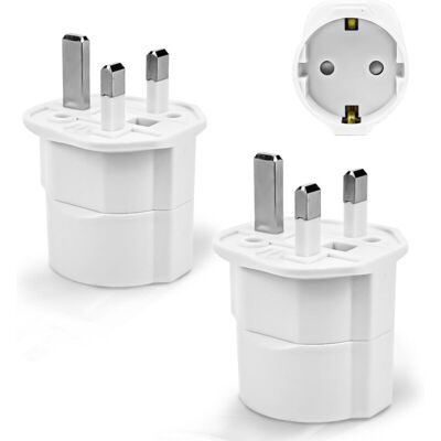 MOXIE Adaptateur Prise Anglaise, Adaptateur De Voyage France Vers Uk, Adaptateur De Prise,adaptateur Type G (blanc) - Publicité MOXIE Adaptateur Prise Anglaise, Adaptateur De Voyage France Vers Uk, Adaptateur De Prise,adaptateur Type G (blanc) - Publicité