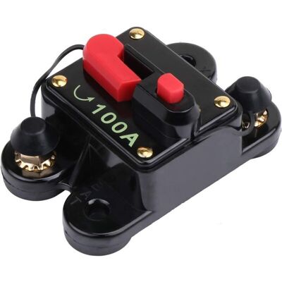 MOXIE Disjoncteur Avec Réinitialisation Manuelle, 100a Porte-fusible Moteur De Pêche À La Traîne Auto Voiture Marine Bateau Vélo Stéréo Audio Inline Fusible Onduleur 12v-24v Dc (100a) - Publicité MOXIE Disjoncteur Avec Réinitialisation Manuelle, 100a Porte-fusible Moteur De Pêche À La Traîne Auto Voiture Marine Bateau Vélo Stéréo Audio Inline Fusible Onduleur 12v-24v Dc (100a) - Publicité