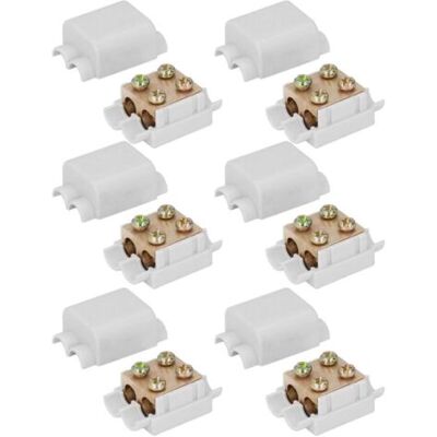 Bunthaus Lntyq 6pcs T Type Connecteur Séparateur De Fil Haute Puissance 3 Voies Prise Ligne Boîte De Jonction Pour Fil Électrique De 2,5 À 16 Mm² 1000v 100a Zk‑1216 - Publicité Bunthaus Lntyq 6pcs T Type Connecteur Séparateur De Fil Haute Puissance 3 Voies Prise Ligne Boîte De Jonction Pour Fil Électrique De 2,5 À 16 Mm² 1000v 100a Zk‑1216 - Publicité