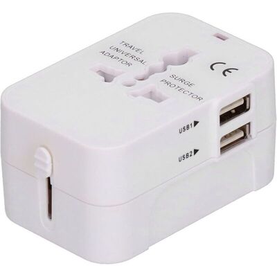 MOXIE Adaptateur De Voyage Usb, Prise De Convertisseur De Puissance Portable De Charge Intelligent Pour Convertisseur De Prise De Voyage Pour Ménage(blanche) - Publicité MOXIE Adaptateur De Voyage Usb, Prise De Convertisseur De Puissance Portable De Charge Intelligent Pour Convertisseur De Prise De Voyage Pour Ménage(blanche) - Publicité
