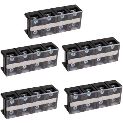 Scotch 5pcs Blocs De Borniers À Vis 60a 4 Positions Cuivre Plastique 60a Bornier Pour Connexion Électrique, - Publicité Scotch 5pcs Blocs De Borniers À Vis 60a 4 Positions Cuivre Plastique 60a Bornier Pour Connexion Électrique, - Publicité