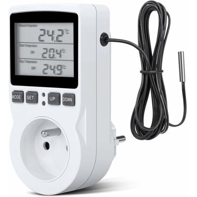 Scotch Prise Thermostat, Prise Minuteur Digital, Prise Programmable Digitale Avec Sonde, Minuterie Numérique Programmable, Prise Thermostat Chauffage Pour Serre, Aquarium - - Publicité Scotch Prise Thermostat, Prise Minuteur Digital, Prise Programmable Digitale Avec Sonde, Minuterie Numérique Programmable, Prise Thermostat Chauffage Pour Serre, Aquarium - - Publicité