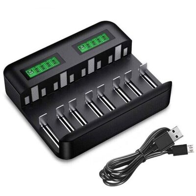 OEM Chargeur De Piles Universel Lcd, Chargeur De Piles Rechargeables Pour Aa/hr6, Aaa/hr3, C/hr14, D/hr20 Ni-mh Nicd Avec Entre Type C Micro Usb, Chargeur 9008 Avec Technologie Dtection De Piles-dou - Publicité OEM Chargeur De Piles Universel Lcd, Chargeur De Piles Rechargeables Pour Aa/hr6, Aaa/hr3, C/hr14, D/hr20 Ni-mh Nicd Avec Entre Type C Micro Usb, Chargeur 9008 Avec Technologie Dtection De Piles-dou - Publicité