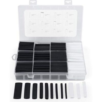 TRYWISE 300 Tubes Thermorétractables Avec Couche Adhésive, Rapport De Rétraction 3:1, 7 Diamètres (1.5–12 Mm), Noir Et Blanc, Idéal Pour Isolation Électrique, Étanchéité Et Protection Des Connexions - Publicité TRYWISE 300 Tubes Thermorétractables Avec Couche Adhésive, Rapport De Rétraction 3:1, 7 Diamètres (1.5–12 Mm), Noir Et Blanc, Idéal Pour Isolation Électrique, Étanchéité Et Protection Des Connexions - Publicité