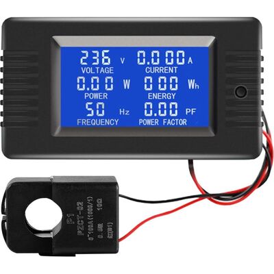 Vision Multimètre Numérique Lcd Avec Transformateur De Courant À Noyau Divisé, 80-260 V, 100 A, Multifonction - Publicité Vision Multimètre Numérique Lcd Avec Transformateur De Courant À Noyau Divisé, 80-260 V, 100 A, Multifonction - Publicité