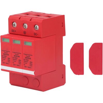 SANS MARQUE Boîte De Combinaison Rouge Orange, Dispositif De Protection Contre Les Surtensions, Boîte De Distribution, Dispositif De Parafoudre De Tension 40ka Dc1000v 3p - Publicité SANS MARQUE Boîte De Combinaison Rouge Orange, Dispositif De Protection Contre Les Surtensions, Boîte De Distribution, Dispositif De Parafoudre De Tension 40ka Dc1000v 3p - Publicité