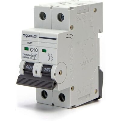 OEM Disjoncteur Automatique De Ligne À Fusibles 2p, 10 A, 6 Ka, 74,5 Mm X 35,5 Mm X 81 Mm, Blanc-crezuo - Publicité OEM Disjoncteur Automatique De Ligne À Fusibles 2p, 10 A, 6 Ka, 74,5 Mm X 35,5 Mm X 81 Mm, Blanc-crezuo - Publicité