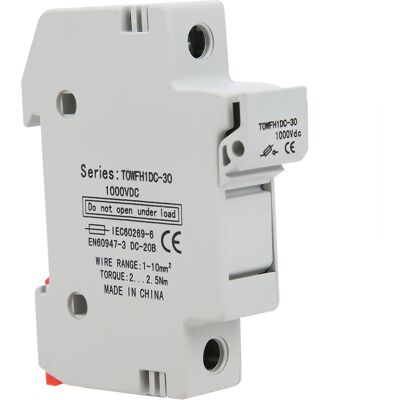 LBVIE Support De Porte-fusible Pour Montage Sur Rail Din, Équipement De Commande Et De Distribution D'Énergie Towfh1dc 1000 V Cc 1p20a - Publicité LBVIE Support De Porte-fusible Pour Montage Sur Rail Din, Équipement De Commande Et De Distribution D'Énergie Towfh1dc 1000 V Cc 1p20a - Publicité