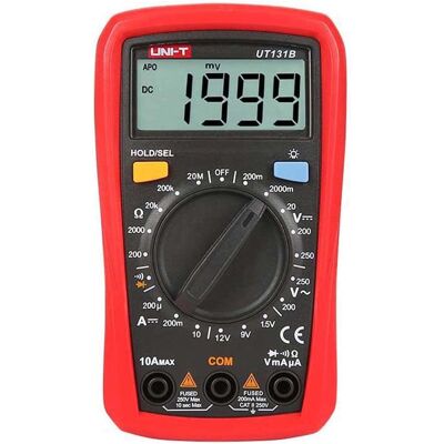 OEM Multimètre Numérique Ut131b, Testeur De Tension Et De Courant Ad/dc Avec Capacité De Résistance, Test Ncv Et Mesure De Température - Publicité OEM Multimètre Numérique Ut131b, Testeur De Tension Et De Courant Ad/dc Avec Capacité De Résistance, Test Ncv Et Mesure De Température - Publicité