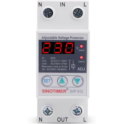 OEM Régulateur De Tension 230v,relais De Protection De Tension,230 V Sous Protection Contre Les Surtensions Relais De Protection De Récupération Réglable Voltmètre Svp-912(63a)-dou - Publicité OEM Régulateur De Tension 230v,relais De Protection De Tension,230 V Sous Protection Contre Les Surtensions Relais De Protection De Récupération Réglable Voltmètre Svp-912(63a)-dou - Publicité