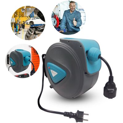 OEM Rallonge Enrouleur Automatique De Câble Automatique Murale Câble De 20m Gris Bleu Rallonge 180° Support De Fixation Mural Hengmei-dou - Publicité OEM Rallonge Enrouleur Automatique De Câble Automatique Murale Câble De 20m Gris Bleu Rallonge 180° Support De Fixation Mural Hengmei-dou - Publicité