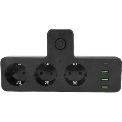 MOXIE Multiprise Multifonction Avec Interrupteur : 3 Prises Secteur, 3 Ports Usb Et 1 Port Usb-c. Idéale Pour La Maison, Les Voyages Et Les Chambres D'Étudiant. Publicité MOXIE Multiprise Multifonction Avec Interrupteur : 3 Prises Secteur, 3 Ports Usb Et 1 Port Usb-c. Idéale Pour La Maison, Les Voyages Et Les Chambres D'Étudiant. Publicité