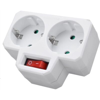 OEM Biplite 16a Avec Interrupteur Blanc - Blanc - Publicité OEM Biplite 16a Avec Interrupteur Blanc - Blanc - Publicité