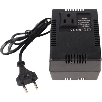 MOXIE Jeffergarden Transformateur De Puissance 300w Convertisseur De Tension Ac 220v À 110v Eu Plug Adaptereu Plug - Publicité MOXIE Jeffergarden Transformateur De Puissance 300w Convertisseur De Tension Ac 220v À 110v Eu Plug Adaptereu Plug - Publicité