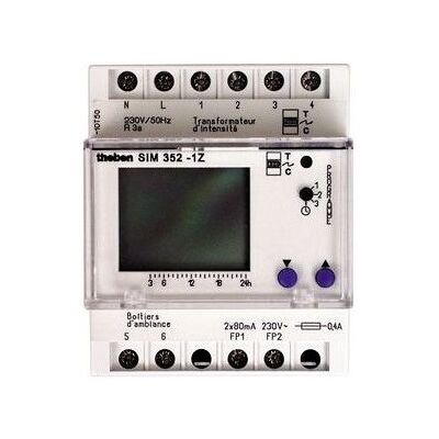 Theben 3520801 Gestionnaire D'Énergie Fil Pilote Modulaire 7 J 1 Zone Sim 352 1z 6 Ordres - Publicité Theben 3520801 Gestionnaire D'Énergie Fil Pilote Modulaire 7 J 1 Zone Sim 352 1z 6 Ordres - Publicité