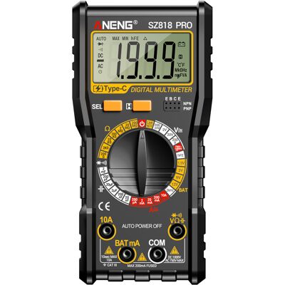 OEM Multimètre Numérique Sz818 Pro Rechargeable, Testeur De Tension Ca/cc Avec Fonctions Ncv - - Publicité OEM Multimètre Numérique Sz818 Pro Rechargeable, Testeur De Tension Ca/cc Avec Fonctions Ncv - - Publicité