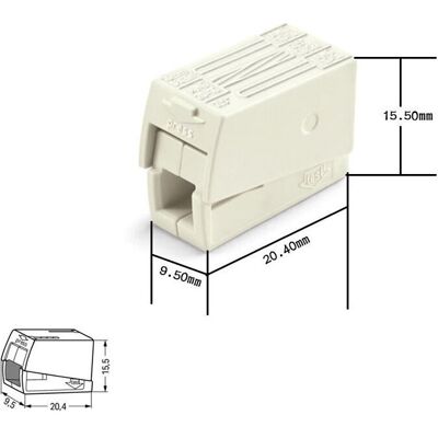 MOXIE 100 Bornes Pour Luminaires 3 Entrées 0,5-2,5mm² - 224-112 - Publicité MOXIE 100 Bornes Pour Luminaires 3 Entrées 0,5-2,5mm² - 224-112 - Publicité