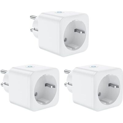MOXIE Prise De Connexion Wifi, Prise Intelligente 16a 3300w, Compatible Avec Alexa Google Home, Avec Commande Vocale Et Télécommande, Prise De Minuterie Avec Fonction Minuterie (3 Pack) - Publicité MOXIE Prise De Connexion Wifi, Prise Intelligente 16a 3300w, Compatible Avec Alexa Google Home, Avec Commande Vocale Et Télécommande, Prise De Minuterie Avec Fonction Minuterie (3 Pack) - Publicité