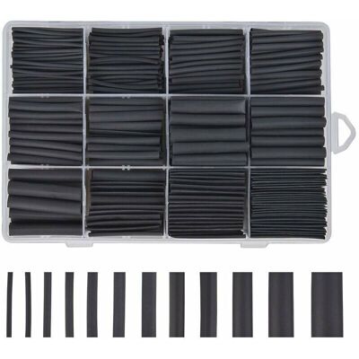 OEM Gaine Thermoretractable Noire 625pcs Gaine Thermo Retractable Gaines Thermoretractables Un Assortiment De 8 Tailles 1 – 10 Mm - Publicité OEM Gaine Thermoretractable Noire 625pcs Gaine Thermo Retractable Gaines Thermoretractables Un Assortiment De 8 Tailles 1 – 10 Mm - Publicité