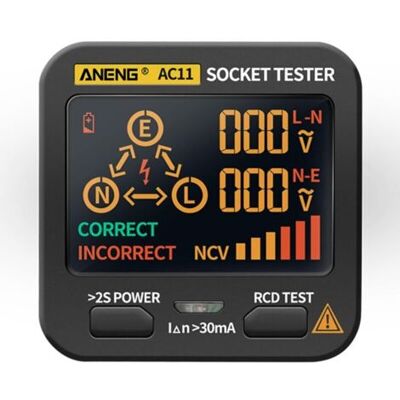 ABYSSE Testeur De Prise De Courant, Testeur De Prise, Détecteur De Disjoncteur Numérique, Détecteur De Tension De Polarité De Circuit Électrique Avec Affichage De Tension, Ac110-250v(eu Plug) - Publicité ABYSSE Testeur De Prise De Courant, Testeur De Prise, Détecteur De Disjoncteur Numérique, Détecteur De Tension De Polarité De Circuit Électrique Avec Affichage De Tension, Ac110-250v(eu Plug) - Publicité