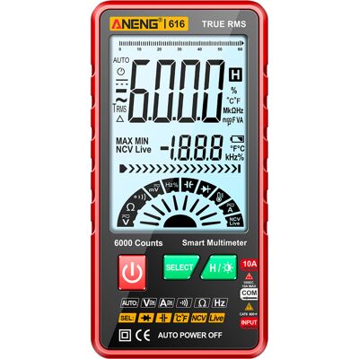 OEM Multimètre Numérique Intelligent Auto-gamme 6000 Counts, Mesure Rms Vraie, Tension Et Courant Ca/cc, Résistance - Publicité OEM Multimètre Numérique Intelligent Auto-gamme 6000 Counts, Mesure Rms Vraie, Tension Et Courant Ca/cc, Résistance - Publicité