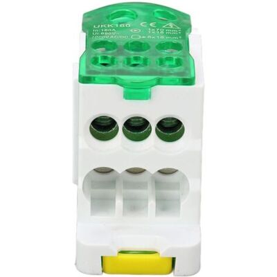 OEM Bornier Rail Din 690v 160a Couvercle Transparent Pa66 Boîte De Jonction Électrique Pour Rail Din Application Dans Les Armoires De Distribution Les Boîtes De Distribution (vert) - Publicité OEM Bornier Rail Din 690v 160a Couvercle Transparent Pa66 Boîte De Jonction Électrique Pour Rail Din Application Dans Les Armoires De Distribution Les Boîtes De Distribution (vert) - Publicité