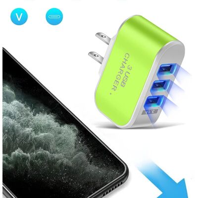 OEM Chargeur Usb Jygee À 3 Ports Avec Led, Adaptateur De Charge Pour Tablette 110 V 1000 Ma En Plastique, Avec Voyant Lumineux Et Module D'Alimentation Avec Protection Contre Les Surtensions. Publicité OEM Chargeur Usb Jygee À 3 Ports Avec Led, Adaptateur De Charge Pour Tablette 110 V 1000 Ma En Plastique, Avec Voyant Lumineux Et Module D'Alimentation Avec Protection Contre Les Surtensions. Publicité