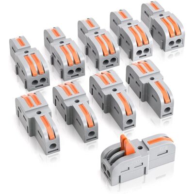 OEM 10 Pinces De Connexion 1 - In - 2 - Out Pour Connecter Trois Animaux Avec Levier Connecteur De Câble Avec Pince De 0,2-4mm² Pour Projets De Bricolage - Publicité OEM 10 Pinces De Connexion 1 - In - 2 - Out Pour Connecter Trois Animaux Avec Levier Connecteur De Câble Avec Pince De 0,2-4mm² Pour Projets De Bricolage - Publicité