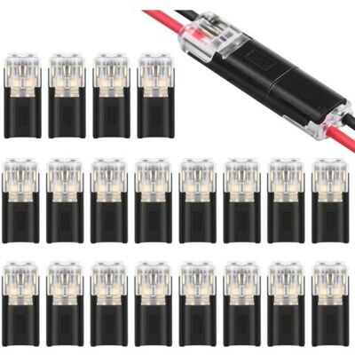 OEM Royaluxe-lot De 20 Connecteurs De Câble À 2 Broches Pour Voiture - Connecteur De Raccordement Rapide De 18 À 24 Awg - Connecteur À Sertir - Connecteur De Câble - Publicité OEM Royaluxe-lot De 20 Connecteurs De Câble À 2 Broches Pour Voiture - Connecteur De Raccordement Rapide De 18 À 24 Awg - Connecteur À Sertir - Connecteur De Câble - Publicité