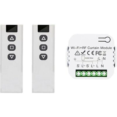 ENLENK Interrupteur Volet Roulant Connecté Wifi 433mhz Compatible Smart Life Avec Télécommande 2 Canaux - Publicité ENLENK Interrupteur Volet Roulant Connecté Wifi 433mhz Compatible Smart Life Avec Télécommande 2 Canaux - Publicité