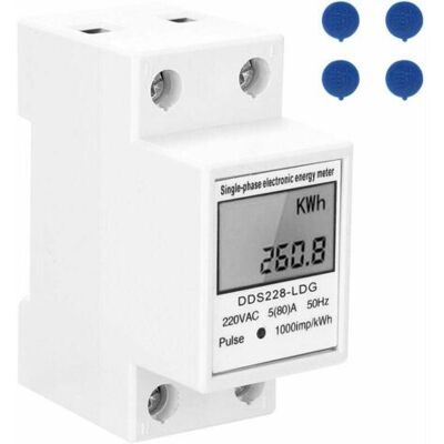 OEM Compteur D'Électricité Monophasé 220v 50hz Avec Affichage Lcd Montage Sur Rail Din 35mm - Publicité OEM Compteur D'Électricité Monophasé 220v 50hz Avec Affichage Lcd Montage Sur Rail Din 35mm - Publicité