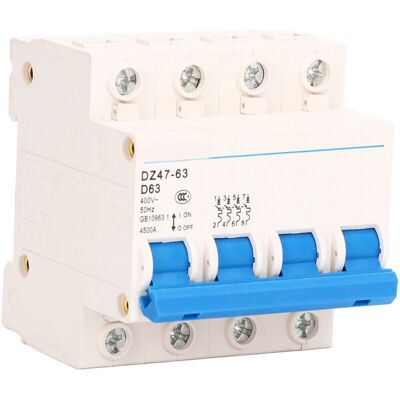 OEM Disjoncteur Miniature 4p, Montage Sur Rail Din, Interrupteur De Protection Contre Les Surcharges Basse Tension 400v 63a-crezuo - Publicité OEM Disjoncteur Miniature 4p, Montage Sur Rail Din, Interrupteur De Protection Contre Les Surcharges Basse Tension 400v 63a-crezuo - Publicité