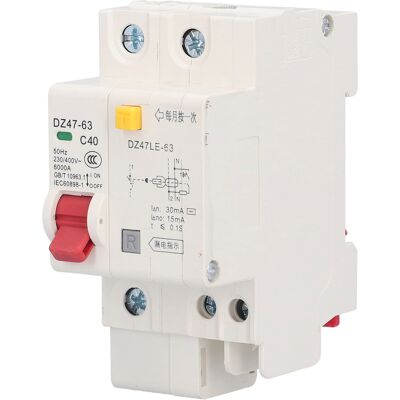 LBVIE Disjoncteur Monophasé (mcb) De Protection Contre Les Surcharges Et Les Courts-circuits, Accessoire Pour Applications Domestiques 40 A - Publicité LBVIE Disjoncteur Monophasé (mcb) De Protection Contre Les Surcharges Et Les Courts-circuits, Accessoire Pour Applications Domestiques 40 A - Publicité