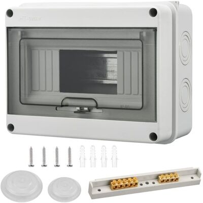OEM Coffret Electrique Etanche Exterieur 8 Modules, Tableau Electrique, Ip65 Abs Toitier Electrique, Boite Electrique Etanche Avec Accessoires, Pour Jardin, Usine, Mur (8 Modules) - Publicité OEM Coffret Electrique Etanche Exterieur 8 Modules, Tableau Electrique, Ip65 Abs Toitier Electrique, Boite Electrique Etanche Avec Accessoires, Pour Jardin, Usine, Mur (8 Modules) - Publicité