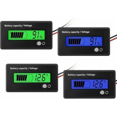 ABYSSE Lot De 4 Jauges De Batterie Dc 12 V 24 V 36 V 48 V Avec Alarme, Indicateur De Tension De Capacité De Batterie, Jauge De Carburant De Batterie Au Plomb Et Indicateur De Batterie Li-ion (vert Et - Publicité ABYSSE Lot De 4 Jauges De Batterie Dc 12 V 24 V 36 V 48 V Avec Alarme, Indicateur De Tension De Capacité De Batterie, Jauge De Carburant De Batterie Au Plomb Et Indicateur De Batterie Li-ion (vert Et - Publicité