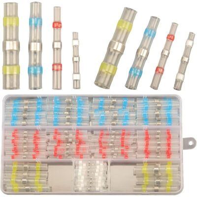 OEM 150pcs Connecteur Bout À Bout Thermorétractable, Cosses Electriques À Sertir Thermorétractables, Étanche Connecteurs De Fil À Souder Cosse Thermosoudable Kit De Connecteurs De Bornes De Qualité Marine - Publicité OEM 150pcs Connecteur Bout À Bout Thermorétractable, Cosses Electriques À Sertir Thermorétractables, Étanche Connecteurs De Fil À Souder Cosse Thermosoudable Kit De Connecteurs De Bornes De Qualité Marine - Publicité