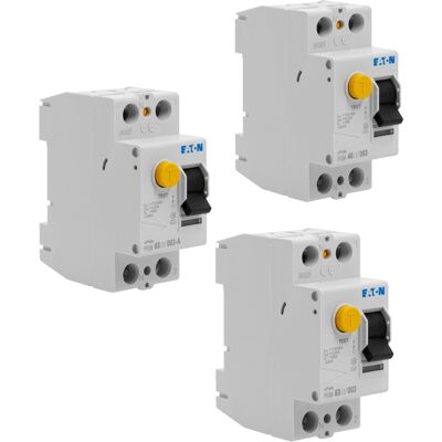 Lot De 3 Interrupteurs Différentiels 30 Ma – 63a Type A + 63a Type Ac + 40a Type Ac – Ce / Nf - Eaton - Publicité Lot De 3 Interrupteurs Différentiels 30 Ma – 63a Type A + 63a Type Ac + 40a Type Ac – Ce / Nf - Eaton - Publicité