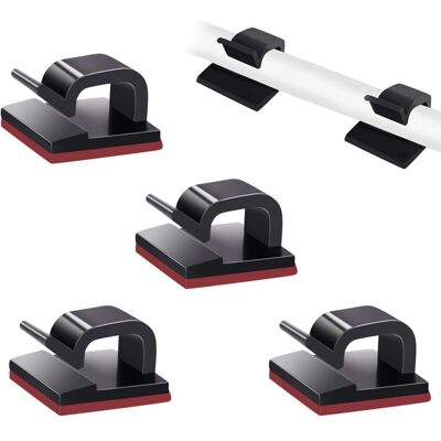 OEM Lot De 50 Clips De Gestion De Câbles Auto-adhésifs Pour Tv,ordinateur Portable, Bureau, Maison - Publicité OEM Lot De 50 Clips De Gestion De Câbles Auto-adhésifs Pour Tv,ordinateur Portable, Bureau, Maison - Publicité